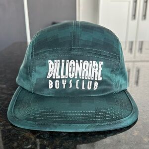 Billionaire Boys Club Teal Green Plaid Five-Panel Camp Cap